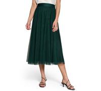Midirock ZERO "Damen mit elastischem Bund", Damen, Gr. 40, grün forest, Tüll, Obermaterial: 100% Polyester, transparent, ausgestellt lang, Röcke, Material. (29549335-40) grün forest