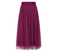 Midirock ZERO "Damen mit elastischem Bund", Damen, Gr. 40, lila (magenta lila), Tüll, Obermaterial: 100% Polyester, transparent, ausgestellt lang, Röcke, Material. (38458241-40) magenta lila