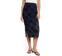 Midirock ZERO "Damen mit elastischem Bund", Damen, Gr. 44, deep sky, Obermaterial: 90% Polyester, 10% Elasthan. Futter: 50% Viskose, 50% Polyester, unifarben, gerade lang, Röcke, Material (53922313-44