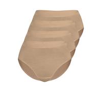 Midislip SASSA "4er Sparpack Slip Midi LOVELY SKIN", Damen, Gr. 44, beige (beige beige), Obermaterial: 95% Modal CMD. 5% Elasthan EL., Unterhosen (91345041-44) beige beige