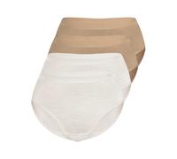 Midislip SASSA "4er Sparpack Slip Midi LOVELY SKIN", Damen, Gr. 44, beige (ivory beige), Obermaterial: 95% Modal CMD. 5% Elasthan EL., Unterhosen (31718464-44) ivory beige