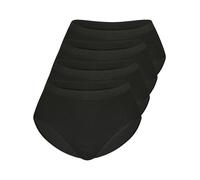 Midislip SASSA "4er Sparpack Slip Midi LOVELY SKIN", Damen, Gr. 44, schwarz (schwarz schwarz), Obermaterial: 95% Modal CMD. 5% Elasthan EL., Unterhosen (92251713-44) schwarz schwarz