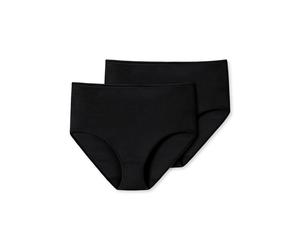 Midislip SCHIESSER "Modal Essentials", Damen, Gr. 42, schwarz (000, schwarz), Single Jersey, Obermaterial: 80% Modal, 10% Elasthan, 10% Polyester, unifarben, körpernah, Unterhosen, Glanzgarn-Details,