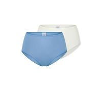 Midislip SCHIESSER "Modal Essentials", Damen, Gr. 48, blau (920, sonstiges), Single Jersey, Obermaterial: 85% Modal, 15% Elasthan, körpernah, Unterhosen, Single Jersey, temperaturausgleichend (1722883