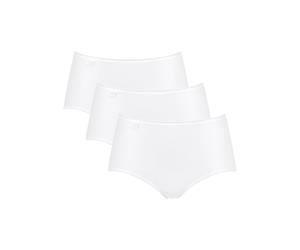 Midislip SLOGGI "24/7 Microfibre", Damen, Gr. 42, weiß, Microfaser, Obermaterial: 88% Polyamid, 12% Elasthan, unifarben, körpernah, Unterhosen, Microfaser, weich, atmungsaktiv, elastisch (139789-42) w