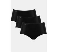 Midislip SLOGGI "24/7 Microfibre", Damen, Gr. 44, schwarz, Microfaser, Obermaterial: 88% Polyamid, 12% Elasthan, unifarben, körpernah, Unterhosen, Microfaser, weich, atmungsaktiv, elastisch (545780-44