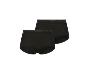 Midislip SLOGGI "Basic+", Damen, Gr. 42, schwarz, Single Jersey, Obermaterial: 95% Baumwolle, 5% Elasthan, unifarben, körpernah, Unterhosen, perfekter Sitz, Baumwollmix, weiche Nähte, elastisch (70647