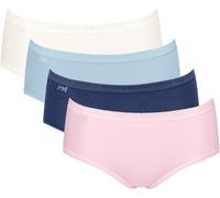 Midislip SLOGGI "Basic+", Damen, Gr. 44, bunt (multiple colours 19), Single Jersey, Obermaterial: 95% Baumwolle, 5% Elasthan, figurbetont, Unterhosen, Baumwollmix, elastisch, weiche Nähte, bequem, fem