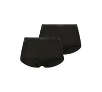 Midislip SLOGGI "Basic+", Damen, Gr. 50, schwarz, Single Jersey, Obermaterial: 95% Baumwolle, 5% Elasthan, unifarben, körpernah, Unterhosen, perfekter Sitz, Baumwollmix, weiche Nähte, elastisch (70647