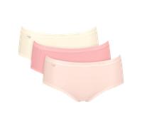 Minislip SLOGGI "Basic+", Damen, Gr. 48, rot, gelb, Single Jersey, Obermaterial: 95% Baumwolle, 5% Elasthan, körpernah, Unterhosen, Baumwollmix, klassischer Stil, mittelhoher Bund, Softnähte (90737619