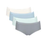 Midislip SLOGGI "Basic+ Midi", Damen, Gr. 38, bunt (sea blau light combination), Single Jersey, Obermaterial: 95% Baumwolle, 5% Elasthan, figurbetont, Unterhosen, perfekter Sitz, besonders weiche Näht