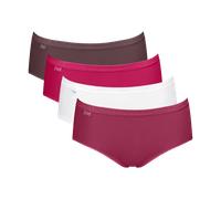 Midislip SLOGGI "Basic+ Midi", Damen, Gr. 44, bunt (braun combination), Single Jersey, Obermaterial: 95% Baumwolle, 5% Elasthan, figurbetont, Unterhosen, perfekter Sitz, besonders weiche Nähte, Multip