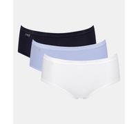 Midislip SLOGGI "Basic+ Midi", Damen, Gr. 50, bunt (multiple colours 15), Single Jersey, Obermaterial: 95% Baumwolle, 5% Elasthan, clean, unifarben, körpernah, Unterhosen, perfekter Sitz, besonders we