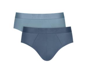 Midislip SLOGGI, Herren, Gr. XL, blau light, Single Jersey, Obermaterial: 61% Modal, 32% Polyamid, 7% Elasthan, körpernah, Unterhosen, ohne Eingriff (78029660-XL) blau light