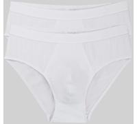 Midislip SLOGGI "Men 24/7", Herren, Gr. 7, weiß, Single Jersey, Obermaterial: 96% Baumwolle, 4% Elasthan, clean, unifarben, körpernah, Unterhosen, weich, atmungsaktiv, ohne Eingriff, Softbund, Baumwol