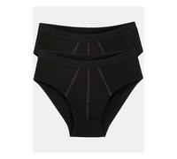 Midislip SLOGGI "Men 24/7", Herren, Gr. 8, schwarz, Single Jersey, Obermaterial: 96% Baumwolle, 4% Elasthan, clean, unifarben, körpernah, Unterhosen, weich, atmungsaktiv, ohne Eingriff, Softbund, Baum