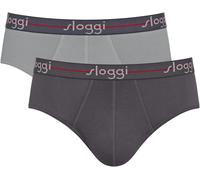 Midislip SLOGGI "men Start", Damen, Gr. 6, schwarz (schwarz combination), Single Jersey, Obermaterial: 96% Baumwolle, 4% Elasthan, körpernah, Unterhosen, sportlicher Schnitt, weicher Bund (56001349-6)