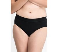 Midislip SPEIDEL "Bio Cotton plus", Damen, Gr. 44, 3 Stk., schwarz, Single Jersey, Obermaterial: 92% Baumwolle, 8% Elasthan, leicht transparent, unifarben, körpernah, Unterhosen Slip, basic, bequem, w