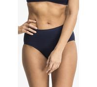 Midislip SPEIDEL "Cotton&More", Damen, Gr. 38, 2, blau (blauberry), Single Jersey, Obermaterial: 56% Baumwolle, 34% Polyamid, 10% Elasthan, gestreift, unifarben, körpernah, Unterhosen Slip, basic, hoc