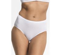 Midislip SPEIDEL "Cotton&More", Damen, Gr. 38, weiß, Single Jersey, Obermaterial: 56% Baumwolle, 34% Polyamid, 10% Elasthan, körpernah, Unterhosen Midislip, basic, hochwertig, modern, weich, bequem, e