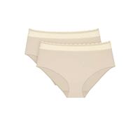Triumph Damen Slip Feel of Modal Midi – 2er-Pack Creamy Dream – Größe S