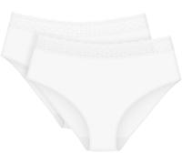 Triumph 2P Feel Of Modal Midi Knickers Weiß Modal X-Small Damen