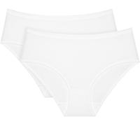 TRIUMPH SENSE OF COTTON MIDI 2P Damenslip, weiß, größe 36