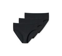 Midislip UNCOVER BY SCHIESSER "Uncover Cotton", Damen, Gr. L, schwarz (000, schwarz), Single Jersey, Obermaterial: 95% Baumwolle, 5% Elasthan, körpernah, Unterhosen, weich, elastisch, Basic, Cotton-Mi