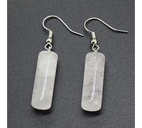 MIDJ Damen Hängende Ohrringe, Damen-Ohrringe Hängender Bergkristall-Anhänger-Ohrring Chakra Reiki-Energie Runder Zylinder-Ohrringe Für Damen Mädchen Charme Schmuck