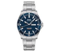 MIDO Ocean Star 200 - Schweizer Automatikuhr für Herren - 42,5 mm Edelstahlgehäuse - Tag-/Datumskalender - drehbare Lünette - 200 m wasserdicht, Blau auf Edelstahl, Taucheruhr