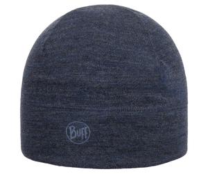 Midweight Melange Merino Wool Beanie by BUFF blau-meliert One Size