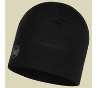 Midweight Merino Wool Hat, solid black solid black