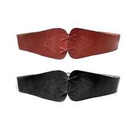 Mieder-Gürtel aus Leder mit keltischer Knoten Prägung