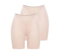 Miederhose CONTURELLE "2er Pack Langbein Miederhose Soft Touch", Damen, Gr. 42, beige (sand sand), Stoff, Obermaterial: 58% Polyamid PA. 42% Elasthan EL., Unterhosen (79027122-42) sand sand