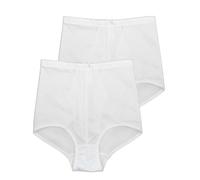 Miederhose SASSA "2er Sparpack Miederhose Bodyforming", Damen, Gr. 100, weiß (weiß weiß), Stoff, Obermaterial: 80% Polyamid PA. 20% Elasthan EL., Unterhosen (70753161-100) weiß weiß