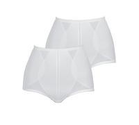 Miederhose SUSA "2er Pack Miederhose Classics", Damen, Gr. 80, weiß (weiß weiß), Stoff, Obermaterial: 80% Polyamid PA. 20% Elasthan EL., Unterhosen (78420955-80) weiß weiß