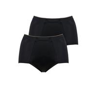 Miederslip CONTURELLE "2er Pack Miederslip Soft Touch", Damen, Gr. 48, schwarz (schwarz schwarz), Obermaterial: 61% Polyamid PA. 39% Elasthan EL., Unterhosen (33174830-48) schwarz schwarz