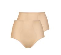 Miederslip LISCA "2er Pack Miederslip Mirelas", Damen, Gr. 46, beige, Stoff, Obermaterial: 54% Polyamid PA. 28% Elasthan EL. 18% Baumwolle CO., Unterhosen (66947567-46) beige