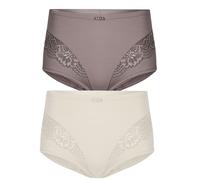 Miederslip SUSA "2er Pack Miederslip London", Damen, Gr. 38, bunt (champagner frosty lavender), Stoff, Obermaterial: 75% Polyamid PA. 25% Elasthan EL., Unterhosen (66949169-38) champagner frosty laven