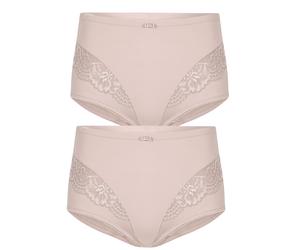 Miederslip SUSA "2er Pack Miederslip London", Damen, Gr. 42, beige (nude nude), Stoff, Obermaterial: 75% Polyamid PA. 25% Elasthan EL., Unterhosen (15661851-42) nude nude