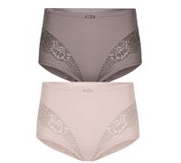 Miederslip SUSA "2er Pack Miederslip London", Damen, Gr. 44, bunt (nude frosty lavender), Stoff, Obermaterial: 75% Polyamid PA. 25% Elasthan EL., Unterhosen (21612862-44) nude frosty lavender