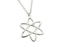 MIELEU Anhänger Halskette Atom Halskette, Chemie Schmuck, Chemiker Halskette, Wissenschaft Geschenke, Lehrer Geschenk, Verstellbare Halskette, Abschlussgeschenk