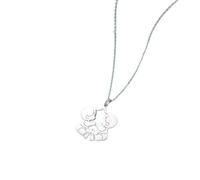 MIELEU Anhänger Halskette Baby Anhänger Halskette für Frauen Kind Kinder Zwillinge Familie Pullover Kette Schmuck Geburtstag Mutter Geschenke Party Schmuck Geschenk