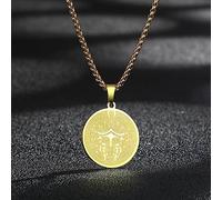 MIELEU Anhänger Halskette Herren Helm Anhänger Gladiator Halskette für Mann und Frauen Krieger Medaillon Weihnachten Schmuck Geschenke