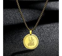 MIELEU Anhänger Halskette Medaillenanhänger Halskette Modedesign Einfache Anhänger Halskette Unisex personalisierte Mode Halskette Urlaub Geschenk für Freunde Schmuck Geschenke