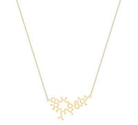 MIELEU Anhänger Halskette Oxytocin Molekül Halskette Bonding Wissenschaft Jubiläum Liebe Unisex Kette Chocker Geometrisches Accessoire Party Schmuck Geschenk