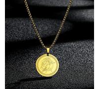MIELEU Anhänger Halskette Römische Göttin des Glücks Fortuna Antike Amulett Anhänger Halskette für Männer und Frauen Mode Halskette Schmuck