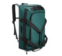 MIER Sporttasche für Herren, großer Seesack mit Schuhfach, 60 l, wandelbare Reisetasche, Wochenendtasche, Übernachtungstasche, für Fitnessstudio, Sport, Reisen, Dunkles Türkis, Casual