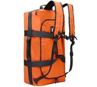 MIER Wasserabweisender Rucksack, strapazierfähig, wandelbar, mit Rucksackgurten für Fitnessstudio, Sport, Reisen, Orange, (60L) UK, Robuster Duffle-Rucksack