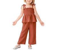 Miipat Baby Kleidung Set Mädchen Musselin Sommer Tops und Hosen Outfits